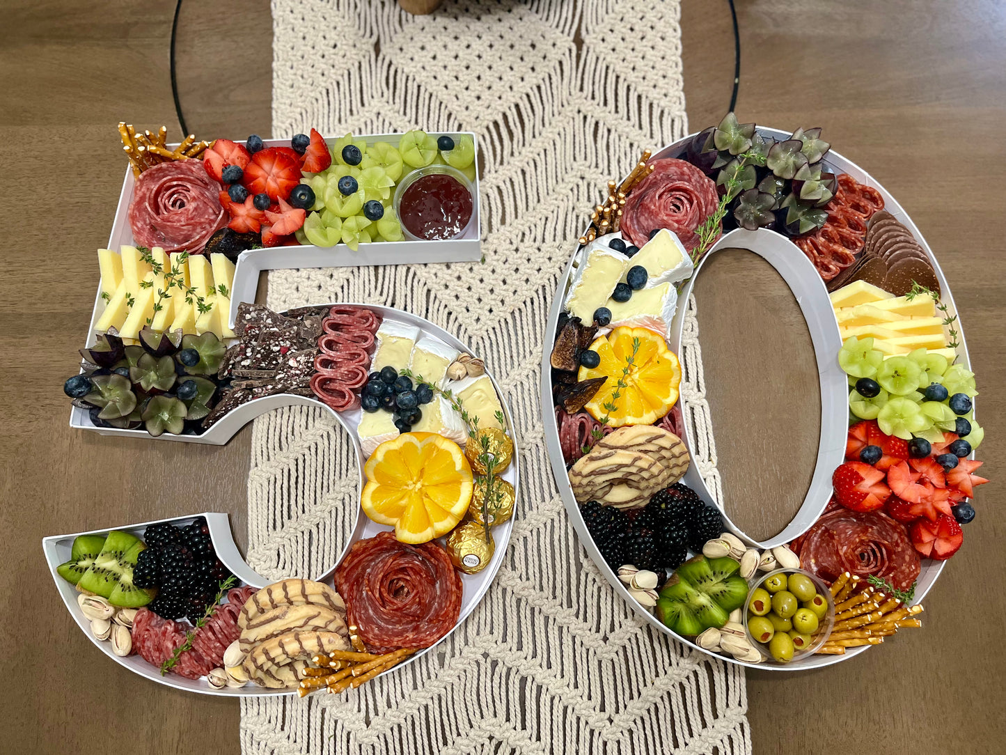 Custom Charcuterie Letters/Numbers – Unique Centerpieces for Corporate and Special Events